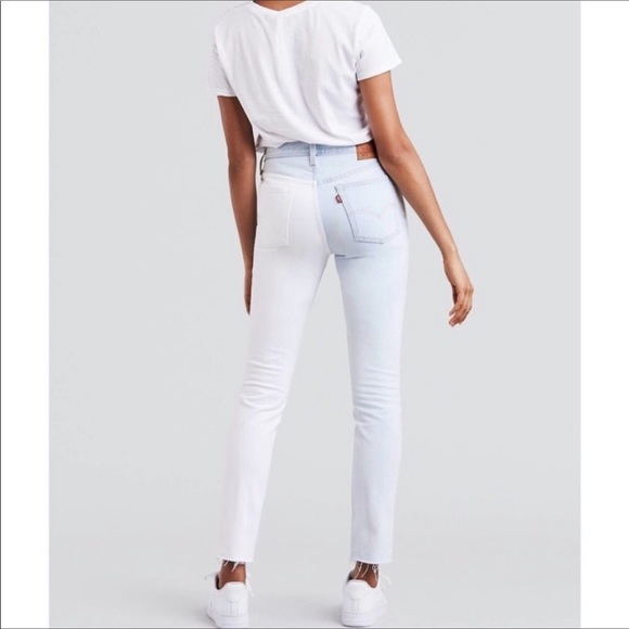 NWT Levi’s 501 Two Tone Skinny Altered Jeans - Picture 5 of 6